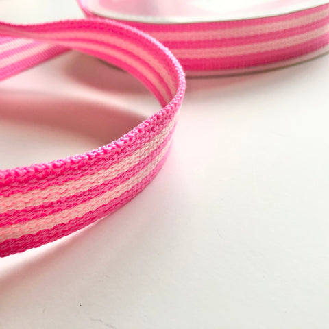 Webbing - Pink Stripe Webbing