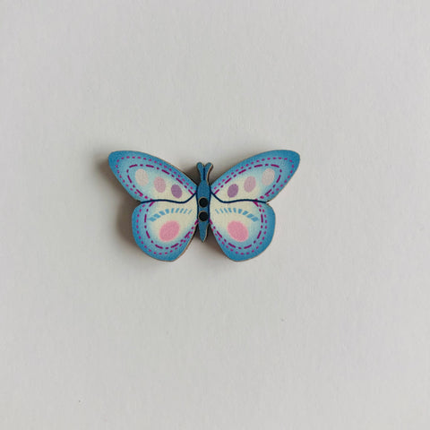 Atelier Bonheur du jour - Buttons - Butterfly - Blue