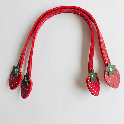 Original Strawberry Handles with Dots - Mini Dot Red - Atsuko Matsuyama