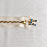 Ribbon Zipper - Blue