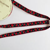 Strawberry Print - Red Strawberry on Black Tape