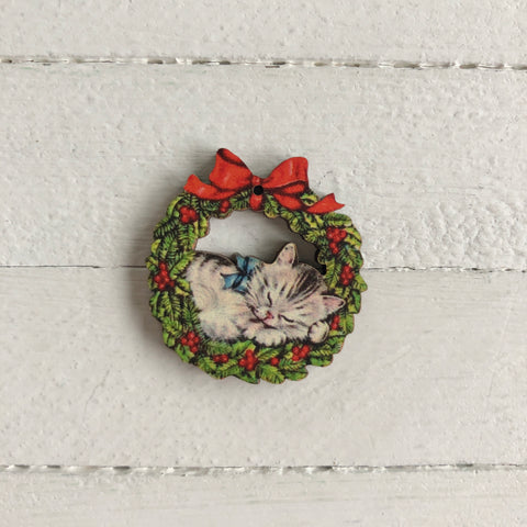 Atelier Bonheur du jour - Buttons - Kitten Wreath